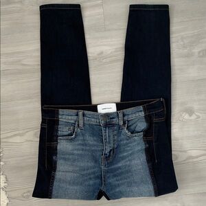 NWOT Current/Elliott Size 27 2-Tone Cigarette Jeans